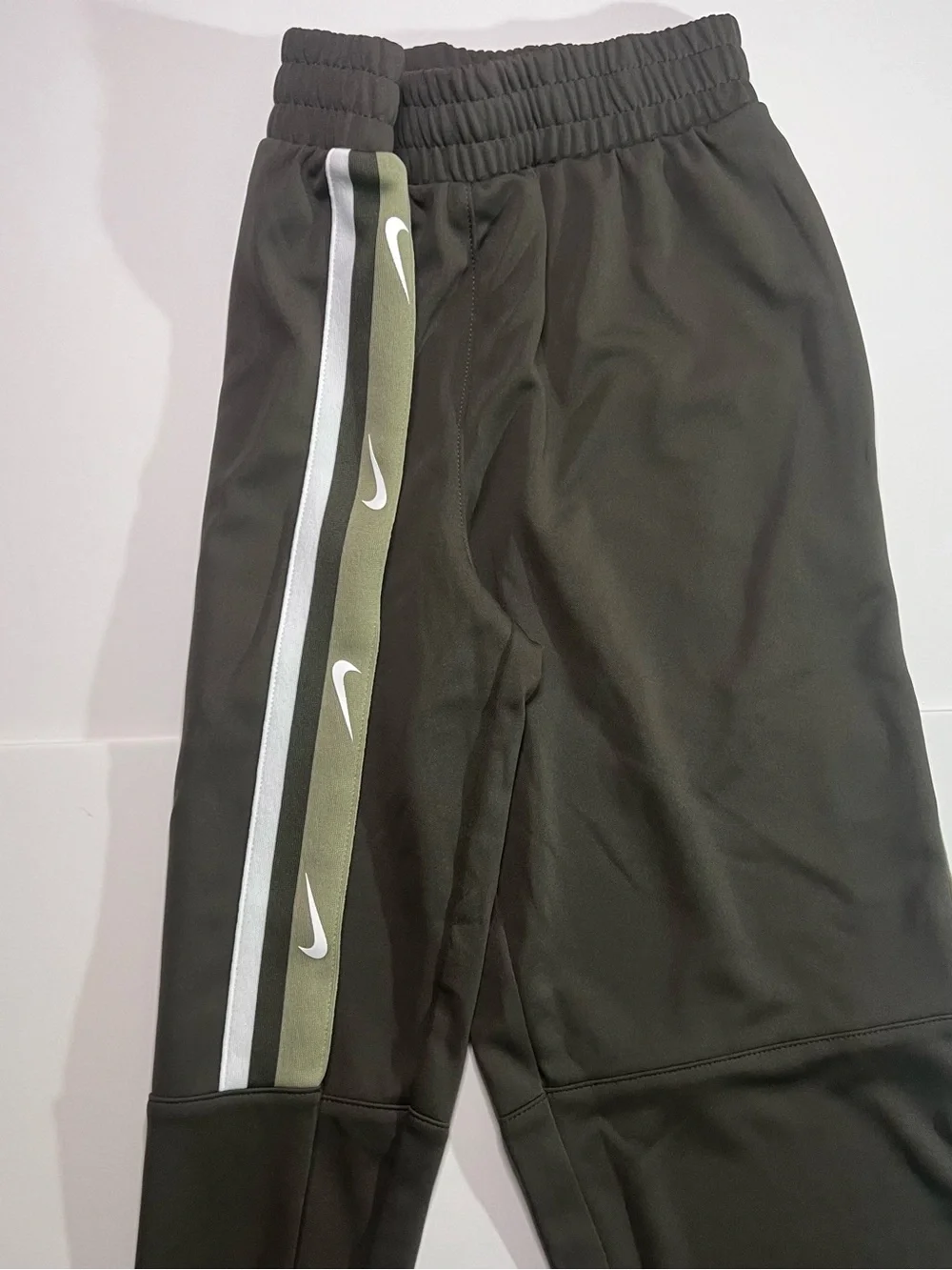 Nike Kids Olive Green Camo Track Jacket and Joggers